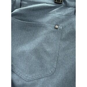 Travis Mathew Performance Pants Mens 38x35 Blue Stretch Golf Lightweight Casual